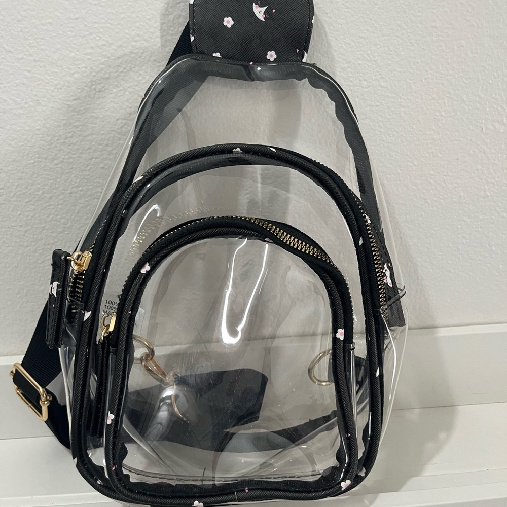 Clear cross body sling bag concerts sports game bag